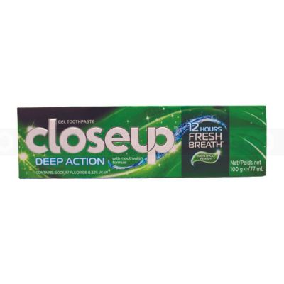 Wholesale Close Up Deep Action Menthol Fresh 100g x 60 tubes