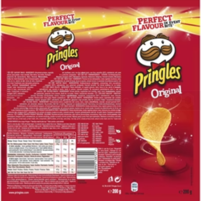 Pringles Potato Crisps Original 134gr x 12 pcs