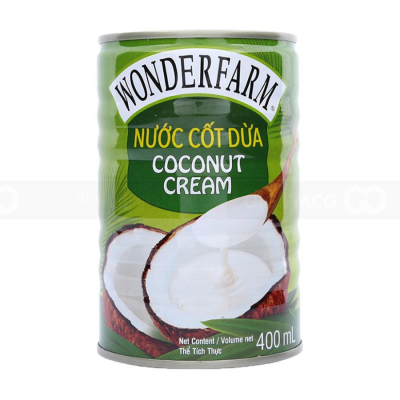 Wonderfarm Coconut Cream Can 400ml x 24 Cans