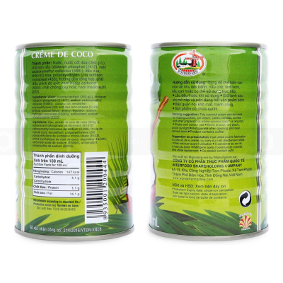 Wonderfarm Coconut Cream Can 400ml x 24 Cans