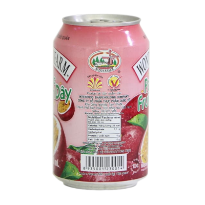 Wonderfarm Passion fruit Drink Can 310ml x 24 cans