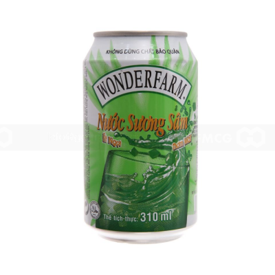 Wonderfarm Sparkling Dew Drink Can 310ml x 24 Cans