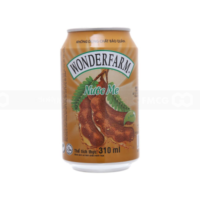 Wonderfarm Tamarind Drink Can 310ml x 24 Cans
