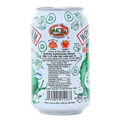 Wonderfarm Winter Melon Tea Less Sugar 310ml x 24 Cans