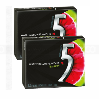 Wrigley No5 Watermelon 32g x 10 Pcs x 12 Boxes