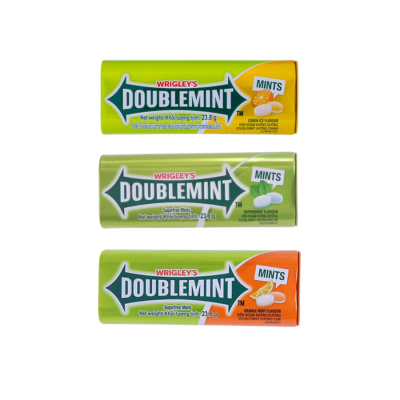 Wrigley's Doublemint Peppermint 23.8g x 15 Jar x 10 Boxes
