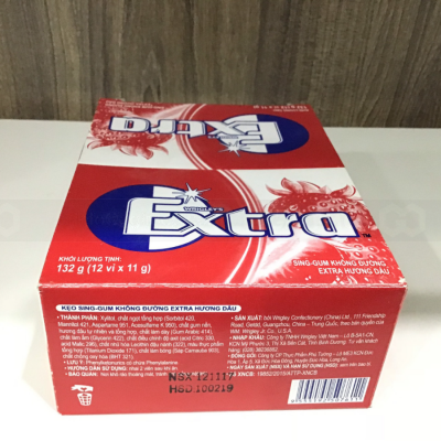 Wholelsale Wrigley's Extra Strawberry Gum 11g x 12 Blisters x 50 Boxes