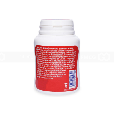 Wholelsale Wrigley's Extra Strawberry Gum 56g x 6 Jars x 30 Boxes