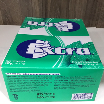 Wholelsale Wrigley's Extra Sweetmint Gum 11g x 12 Blisters x 50 Boxes