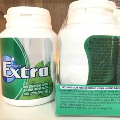 Wholelsale Wrigley's Extra Sweetmint Gum 56g x 6 Jars x 30 Boxes