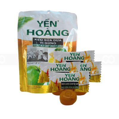 Yen Hoang Crispy Coconut Ginger Candy 500g x 20 Bags