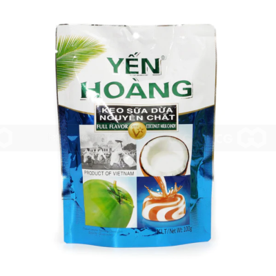 Yen Hoang Crispy Coconut Milk Candy 100g x 50 Bags
