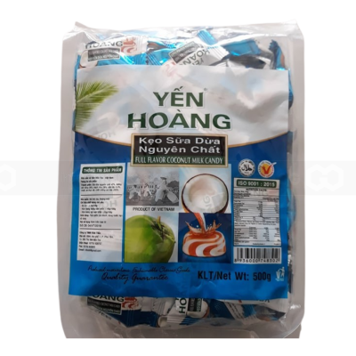 Yen Hoang Crispy Coconut Milk Candy 500g x 20 Bags