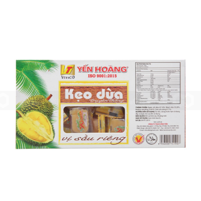 Yen Hoang Durian Coconut Candy 250g x 50 Boxes