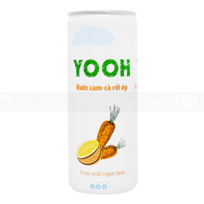 YOOH Orange With Carrot Juice 240ml x 24 can