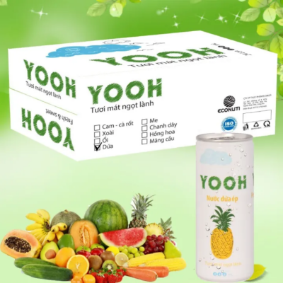 Wholesale YOOH Orange With Carrot Juice 240ml x 24 can