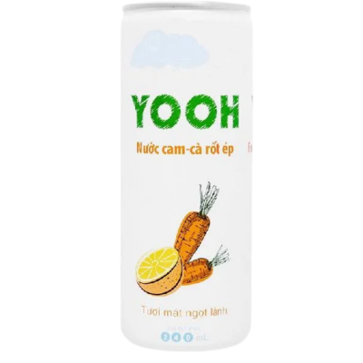 YOOH Orange With Carrot Juice 240ml x 24 cans