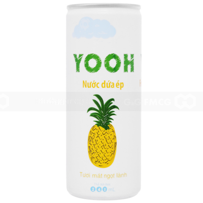 YOOH Pineapple Juice 240ml x 24 cans