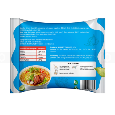 Yummy Yummy Instant Noodle Beef Flavor 85g x 30 Bags