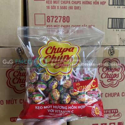 Wholesale Chupa Chups Lollipops Vitamin C 558g x 18 Pouches