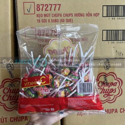Wholesale Chupa Chups Lollipops Vitamin C 558g x 18 Pouches