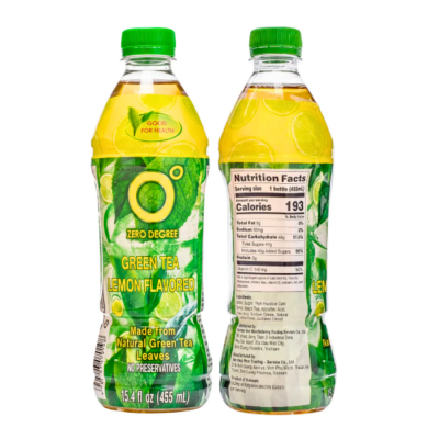 Zero Degree Green Tea Lemon Flavor 455ml x 24 Bottle