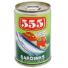 555 Sardines In Tomatoes Sauce 155g x 100 Cans