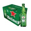 Heineken Alcohol 5% Beer 330ml x 24 Glass Bottles