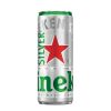 Heineken Alcohol 4% Beer 330ml x 24 Silver Cans