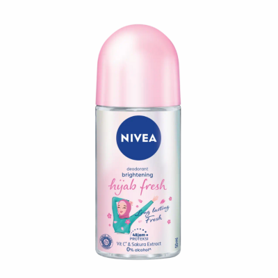 Nivea Hijab Fresh Bright & Fresh Deodorant Roll On Women 50ml x 24 pcs