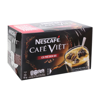 Nescafe Viet Iced Black Coffee 240g (16g x 15 Sachets) x 24 Boxes