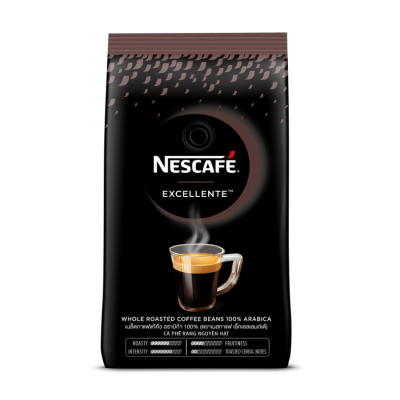 Nescafe Excellente Whole Roasted Coffee Beans 500g x 12 Bags