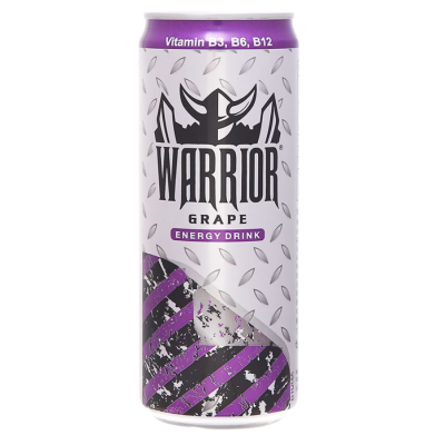 Warrior Energy Drink Grape 325ml x 24 Cans