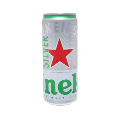 Heineken Alcohol 4% Beer 330ml x 24 Silver Cans