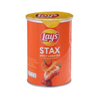 Lay's Stax Spicy Lobster Potato Chips 42g x 24 Cans