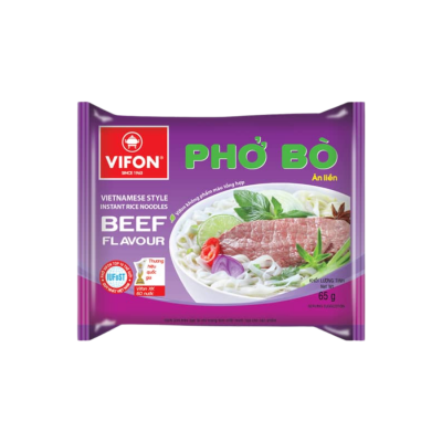 Vifon PHO Instant Rice Noodle Beef flavor 65g x 30 bags