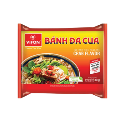 Vifon Instant Crab Rice Pancake 60g x 30 Bags (Halal)