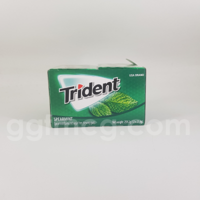 Trident Sugar Free Mint 21.6g x 12 Boxes x 6 Blocks