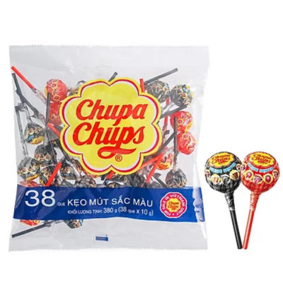 Chupa Chups Lollipops Cola & Strawberry 539.4g x 18 Pouches 