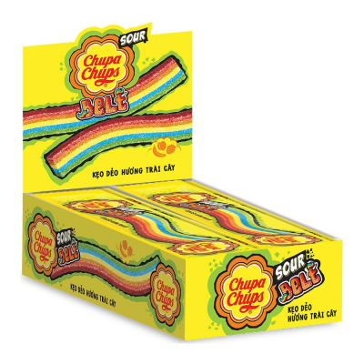 Chupa Chups Sour Belt 7g x 64 Sticks x 8 Sheets
