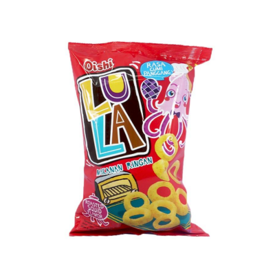 Oishi Luna Snack Ring Cumi Panggang 32g x 80 Bags