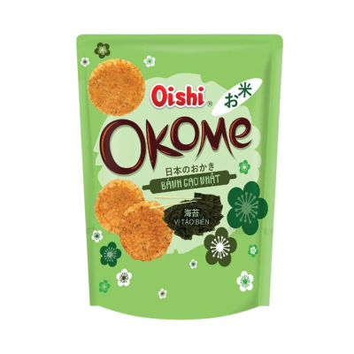 Oishi Okome  Japanese Rice Cake Seaweed 100g x 20 Bags