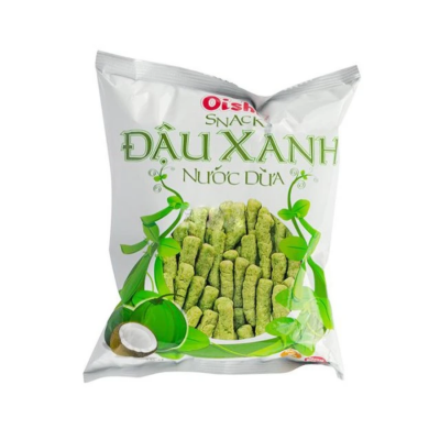 Oishi Snack Green Bean with Coconut Milk 32g x 80 Bags