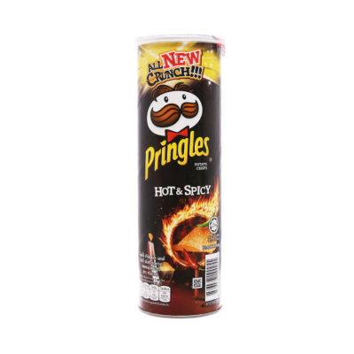 Pringles Potatoes Chips Hot & Spicy 102g x 12 Cans