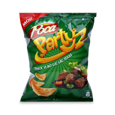 Poca Partyz Beef Flavored Snack 30g x 80 Bags
