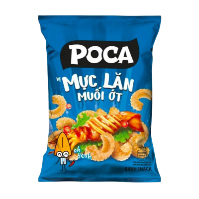 Poca Partyz Squid Salt Chili Snack 60g x 70 Bags