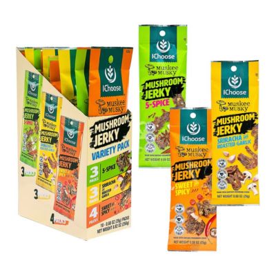 Mushroom Jerky Mix Variety Flavor 25g x 10 Packs x 16 Boxes