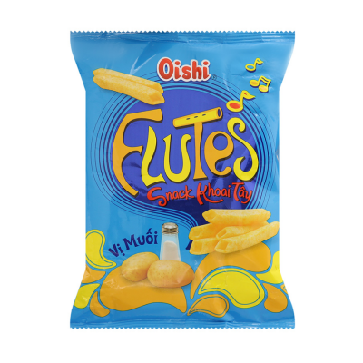 Oishi Flutes Snack Potatoes Salt 32g x 80 Bags