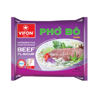Vifon PHO Instant Rice Noodle Beef flavor 65g x 30 bags