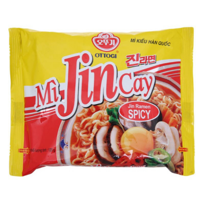 Ottogi Jin Ramen Spicy 120g x 20 Bags (Halal)